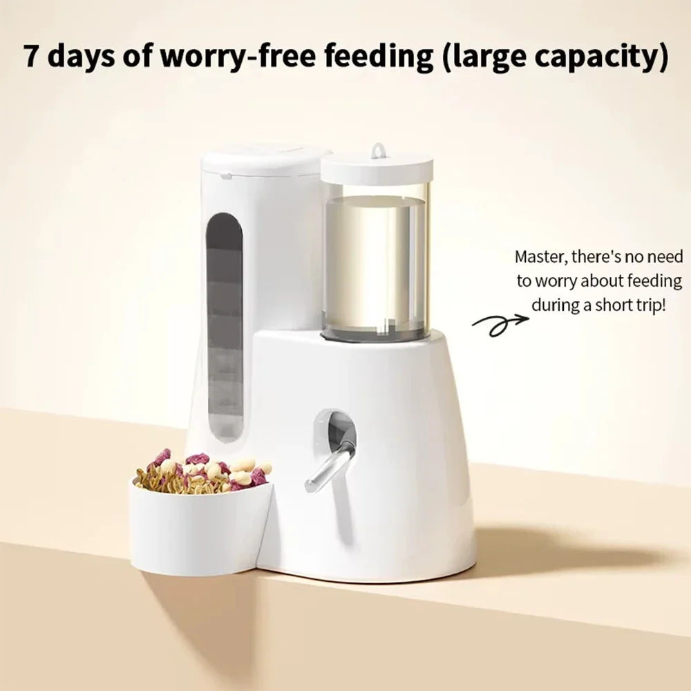 Hamster Water Feeder & Food Container for Small Animals