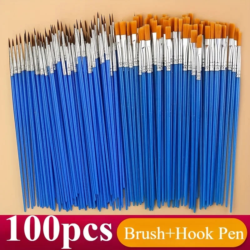 Acrylic Paint Brushes Kid Artists Handcraft Arts Watercolor Oil