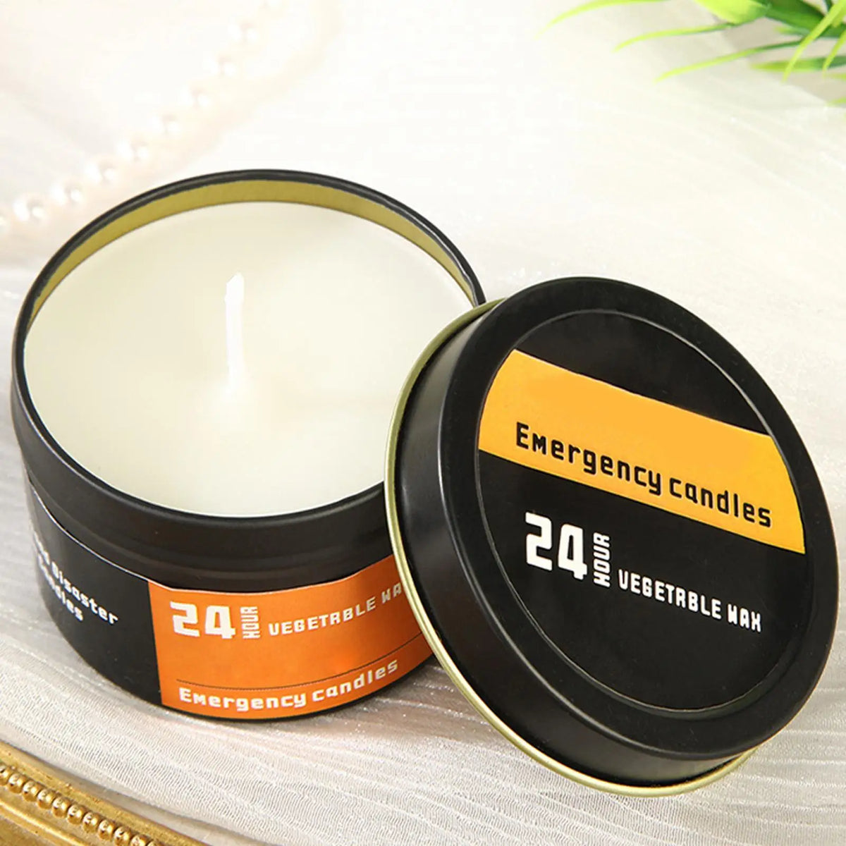 24-Hour Emergency Survival Candles | Beeswax Jar Set of 4