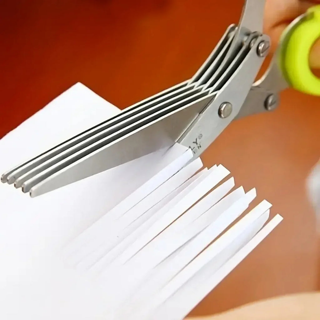 Multi-Layer Stainless Steel Kitchen Scissors | Herb & Veggie Cutter