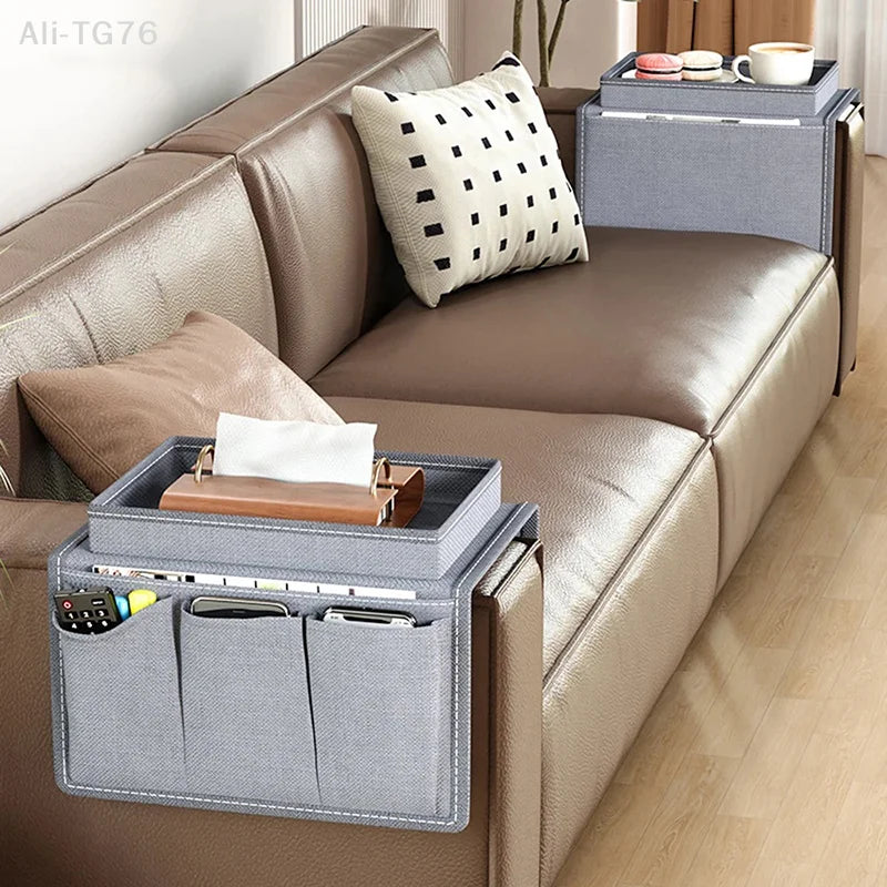 Sofa Armrest Hanging Storage Bag | Remote & Home Organizer