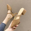 Women's Wedge Heel Pointed Toe Slip-On Sandals | Summer