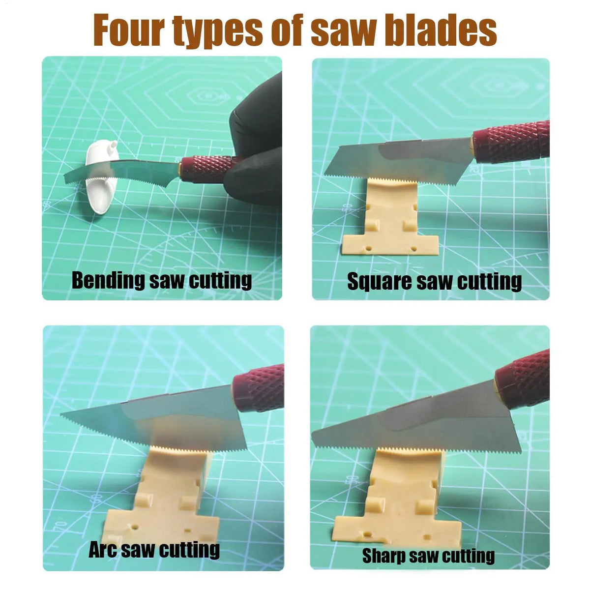 Model Craft Hand Saw Kit – 4 Cutters for DIY Hobby Modeling