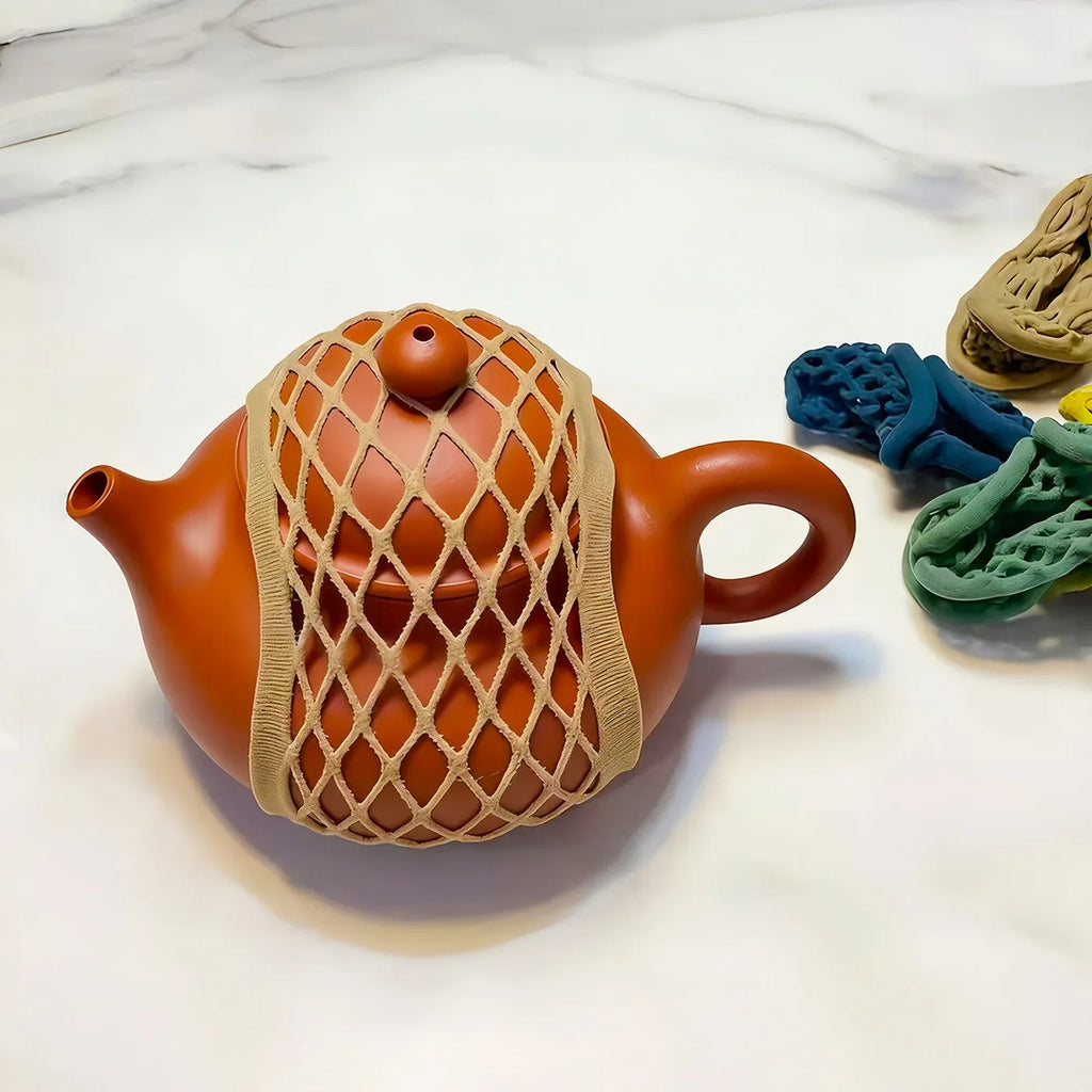 6-Piece Teapot Mesh Storage Bags – Travel Tea Set Covers