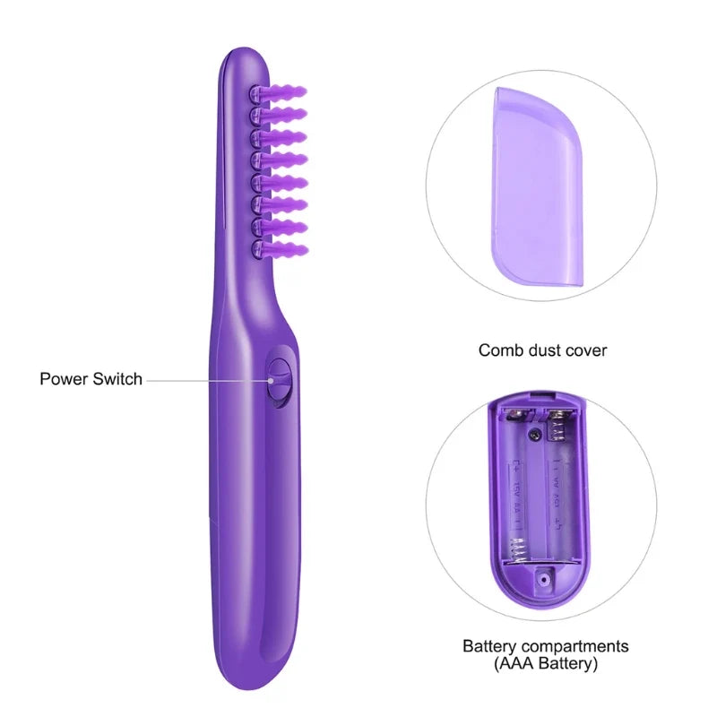 Electric Detangling Brush – Rotating Comb for Wet & Dry Hair