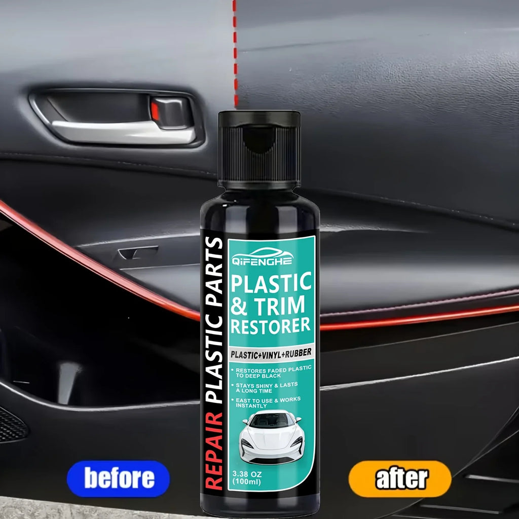QIFENGHE Black Trim & Plastic Restorer for Cars – 100ml