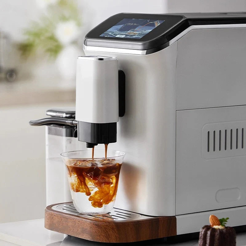 LZHZXY Fully Automatic Espresso Machine – Grinder & Dual Boiler
