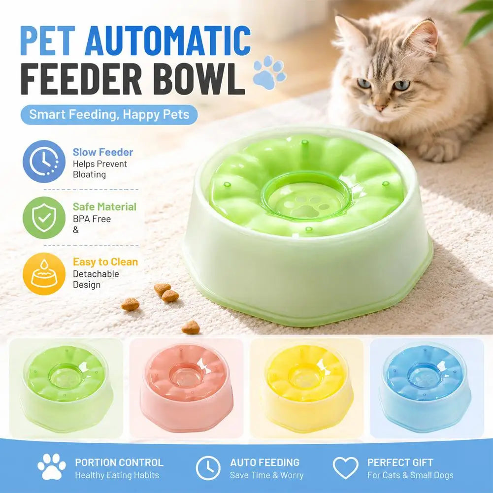 Floating Dog Water Bowl | No-Slip Slow Feeder for Cats & Dogs