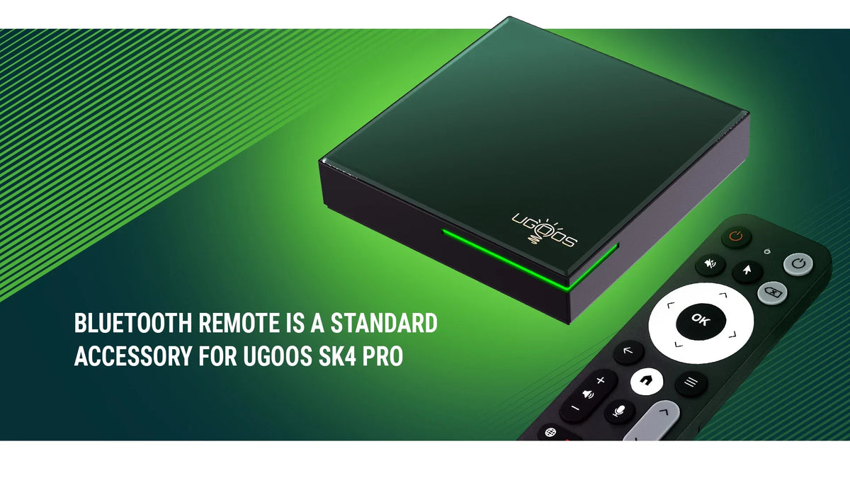 UGOOS SK4 Android 14 Smart TV BOX Amlogic S905X5M-K BT5 4 LPDDR4