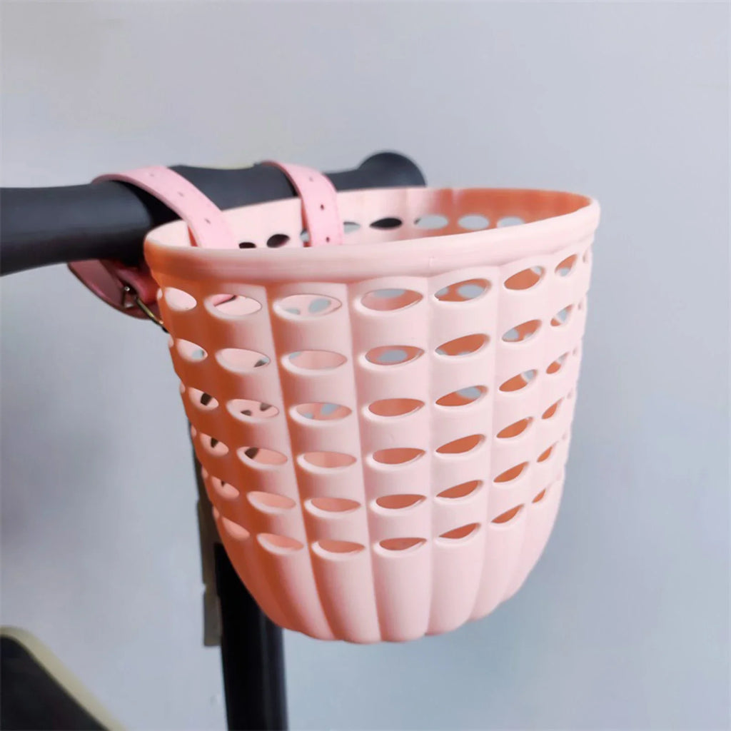 Kids' Plastic Bike Front Basket with Easy-Install Buckle