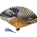 Chinese Handmade Bamboo Silk Folding Fan – 1 or 2 Pack