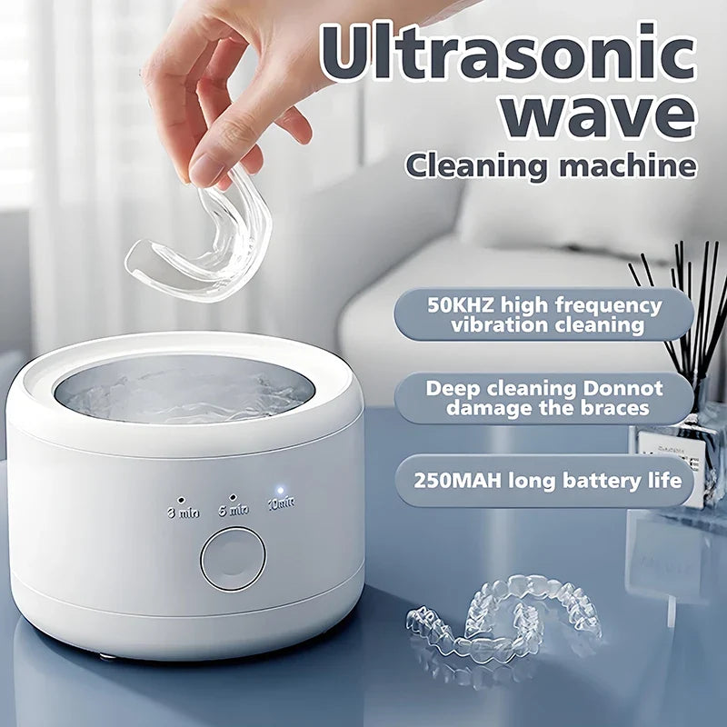 50kHz Ultrasonic Cleaner for Jewelry, Glasses & Dental Braces