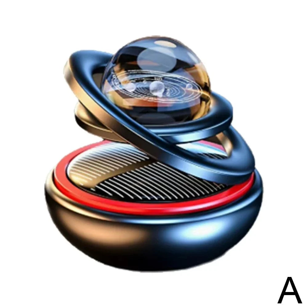 Solar Crystal Ball Car Air Freshener & Rotating Ornament