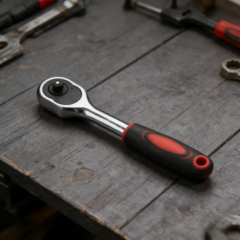 1/4 3/8 1/2" Drive Ratchet Wrench | 24-Tooth Cr-V Steel Tool