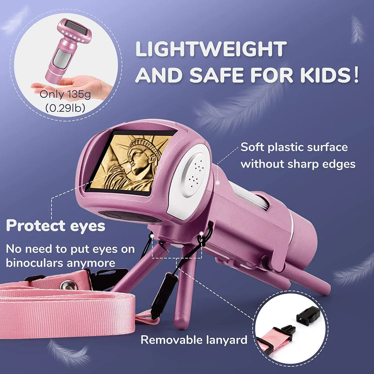 Kids 3-in-1 Digital Microscope Camera – 2-Inch Screen STEM Toy