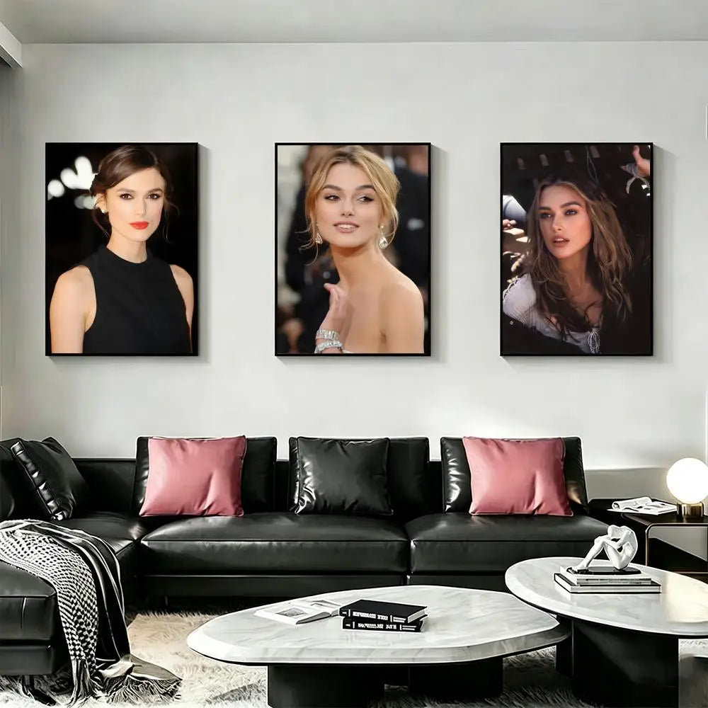 Keira Knightley HD Art Poster – Sticky Waterproof Wall Decor