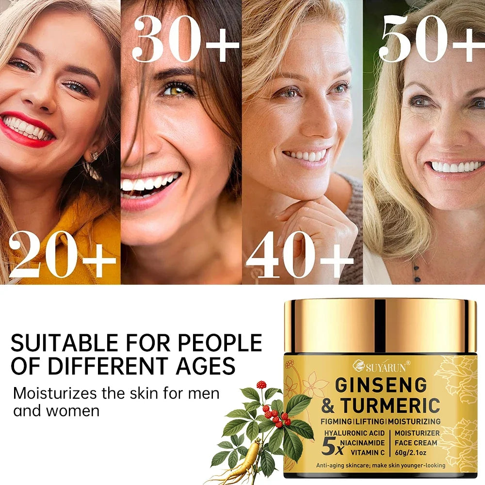 SUYARUN Ginseng Turmeric Face Cream | Brightening Moisturizer