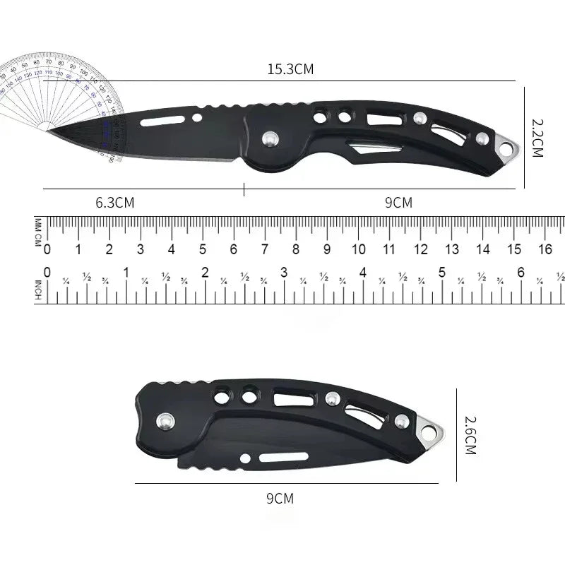 YRIDEFE Mini Folding Pocket Knife Set – Stainless Steel EDC