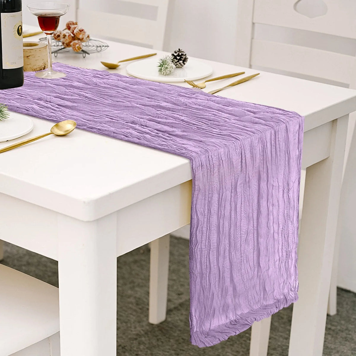 Cheesecloth Gauze Table Runner – Wedding & Boho Party Décor
