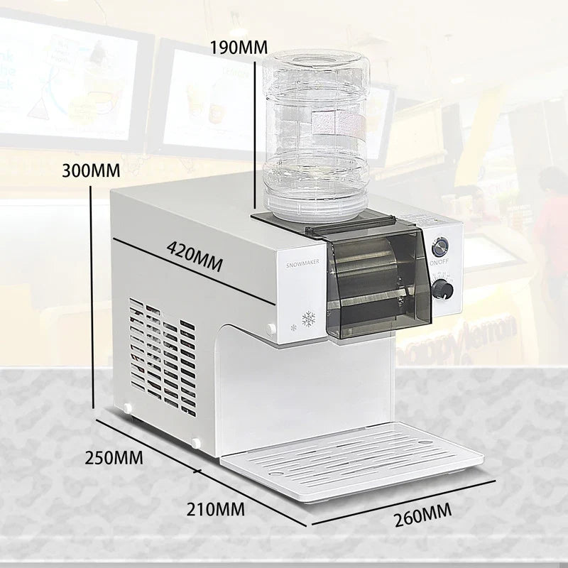 Commercial Tabletop Shaved Ice Machine 40KG/Day | 110V/220V