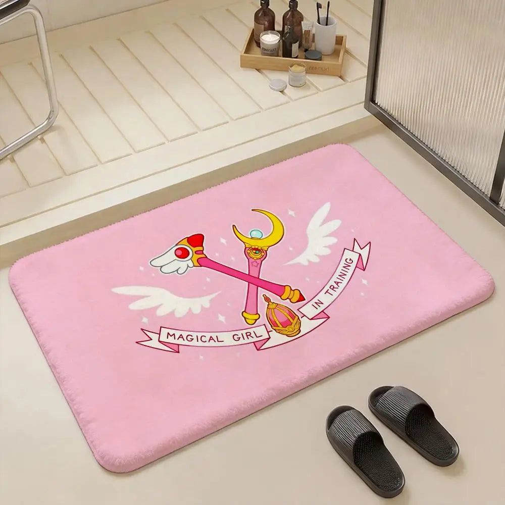 Cardcaptor Sakura Anime Flannel Rug – Non-Slip Floor Mat