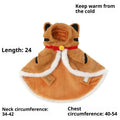 Tiger Cape Winter Warmth Fleece Vest Cats Dogs Year's Festive Pet