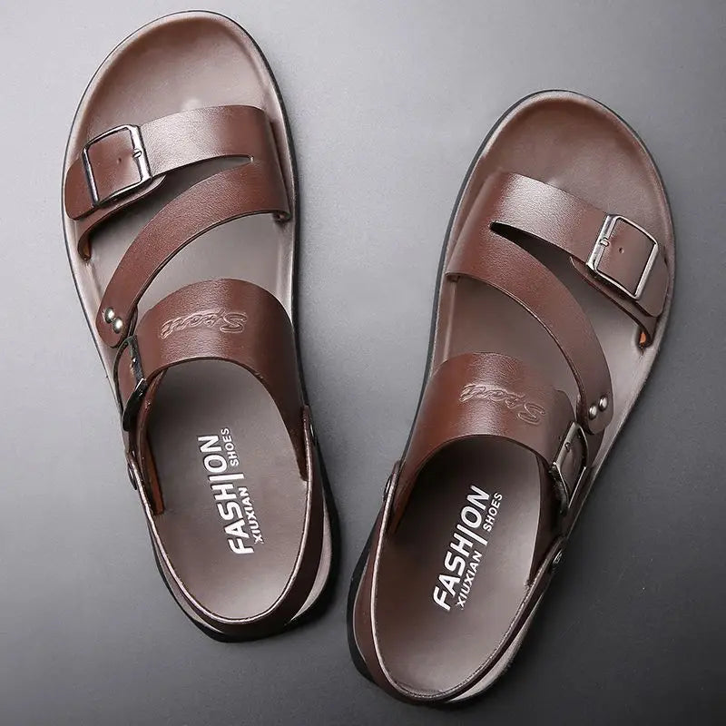 Men's Slip-On Beach Sandals – Soft EVA, Anti-Slip Rubber Sole