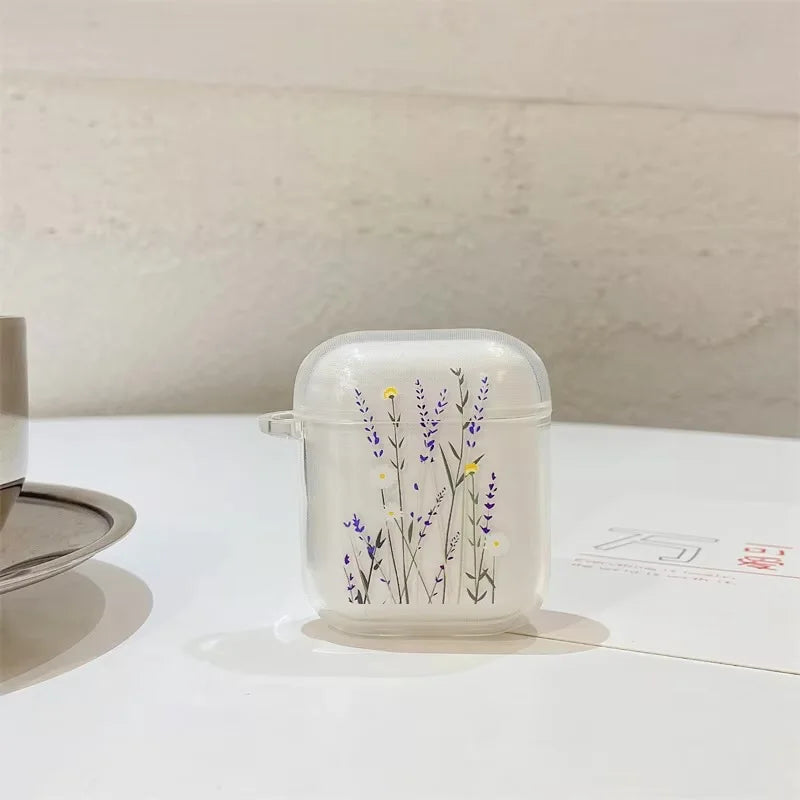 Floral Transparent AirPods Case – AirPods 1, 2 & Pro Cover