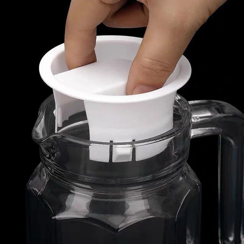 Plastic Carafe Lid Cover – Dust-Proof Bistro Pitcher Cap 1-2 Pk