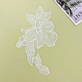 Flower Lace Applique Patch White Black – DIY Sewing Craft