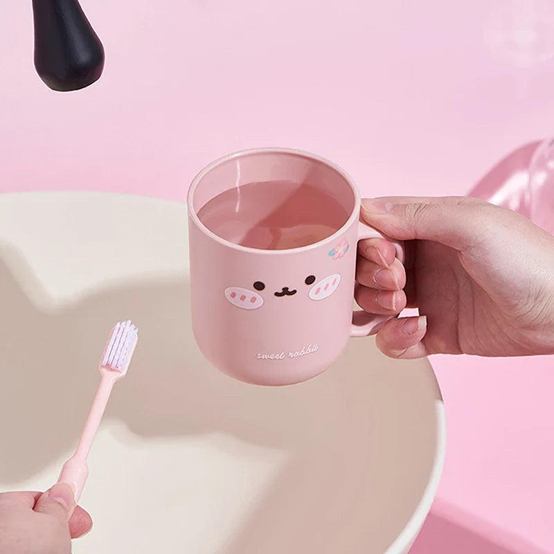 Kids Cartoon Mouthwash Cup & Toothbrush Holder | Travel Set