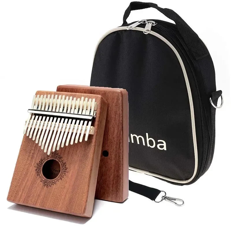 Kalimba 17 Keys Thumb Piano Wood Mahogany Mbira Body Afircan Sanza