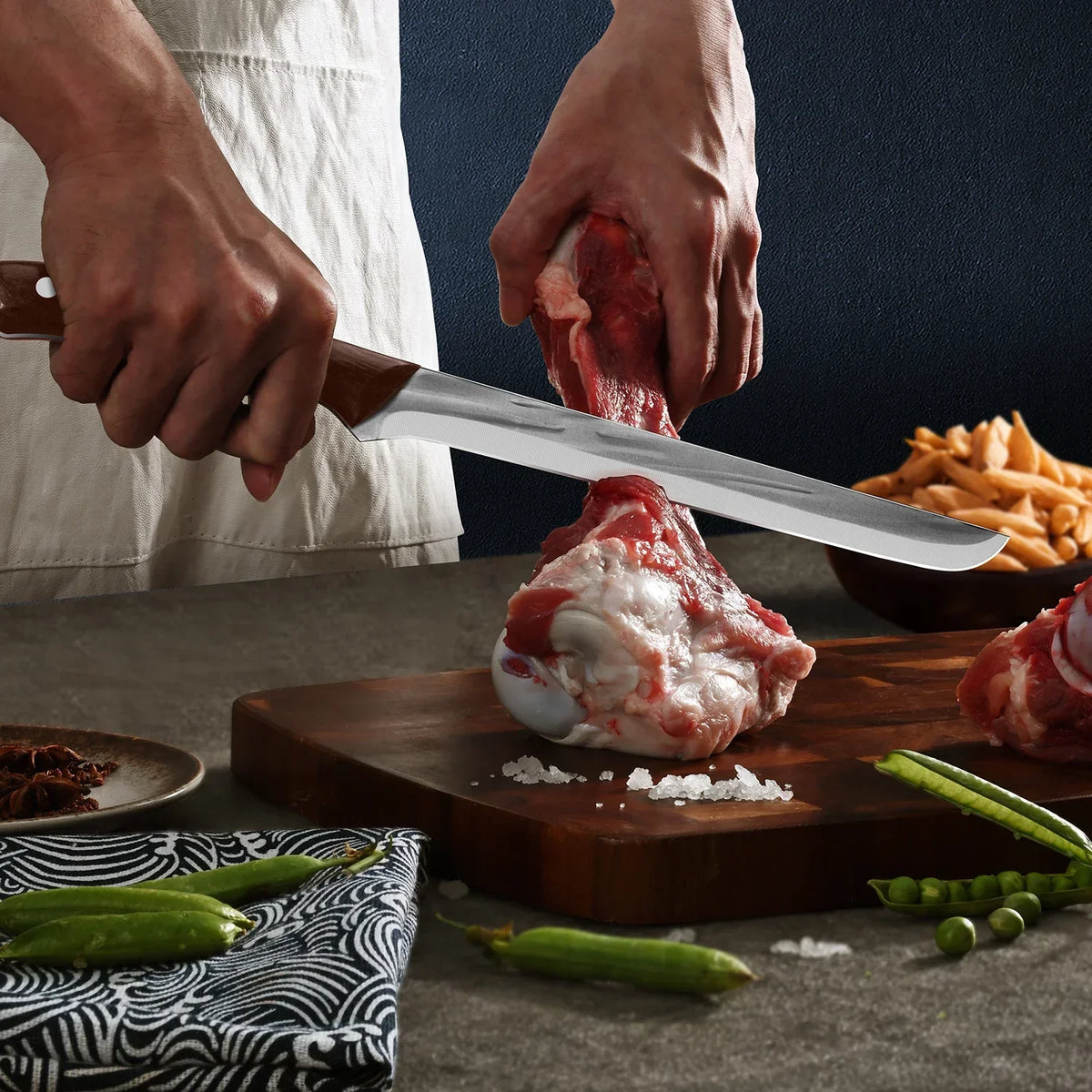 PLYS Stainless Steel Ham & Utility Kitchen Knife – 21cm
