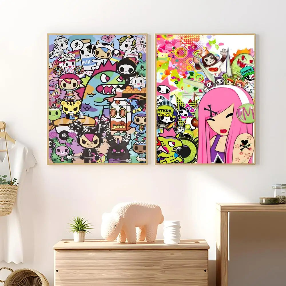 Tokidoki Fashion Poster HD Waterproof Wall Stickers | Décor