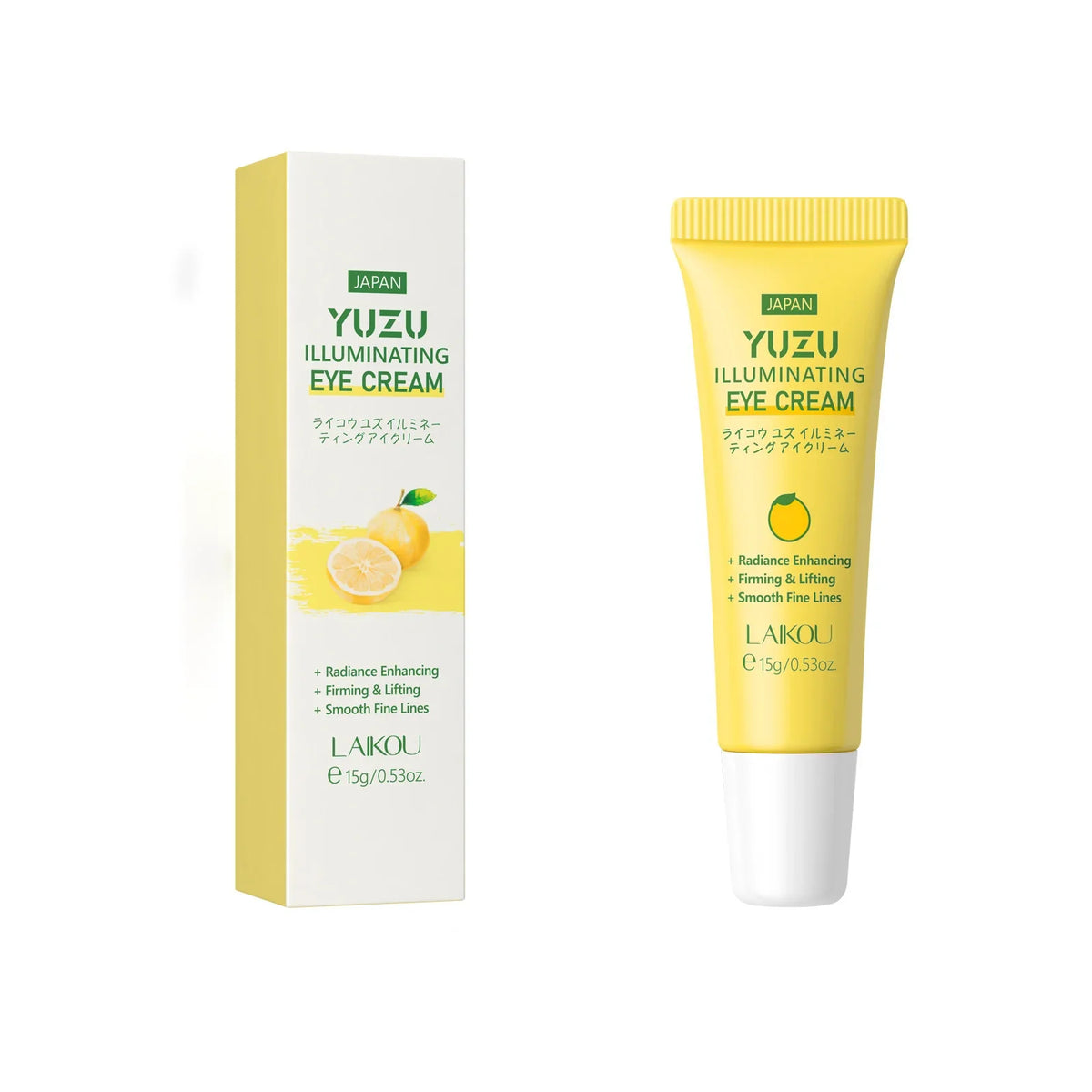 LAIKOU Yuzu Eye Cream – Dark Circles & Wrinkles 15g