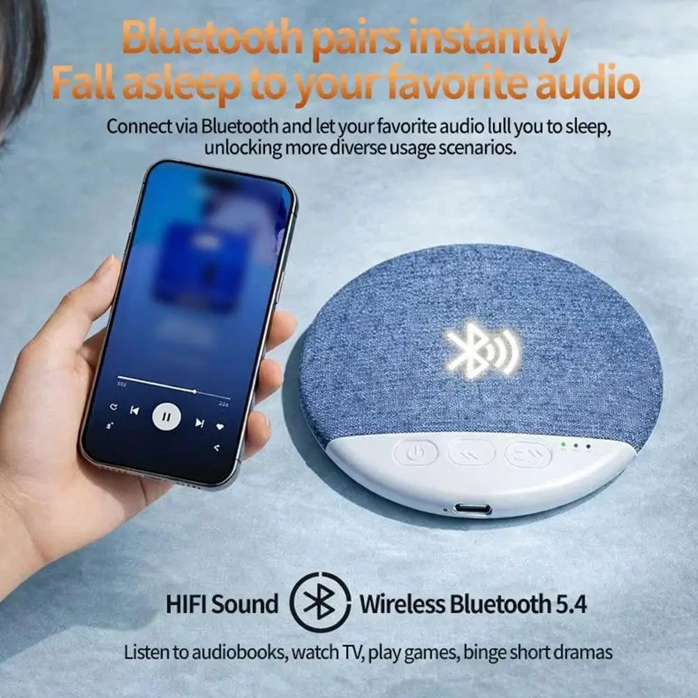 CUJMH Bluetooth Sleep Pillow Speaker with White Noise