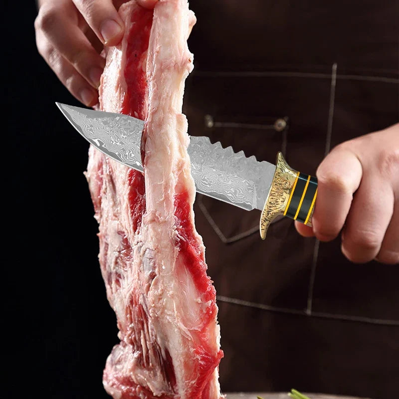 InLeung VG10 Damascus Steel Chef Knife | Wood Handle