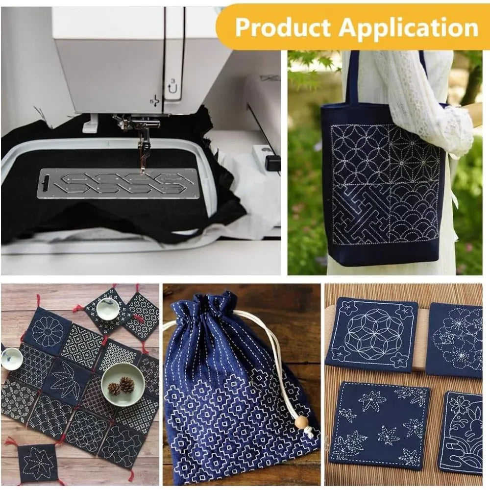 4-Pc Acrylic Sashiko Stencil Set – Hand Quilting Templates