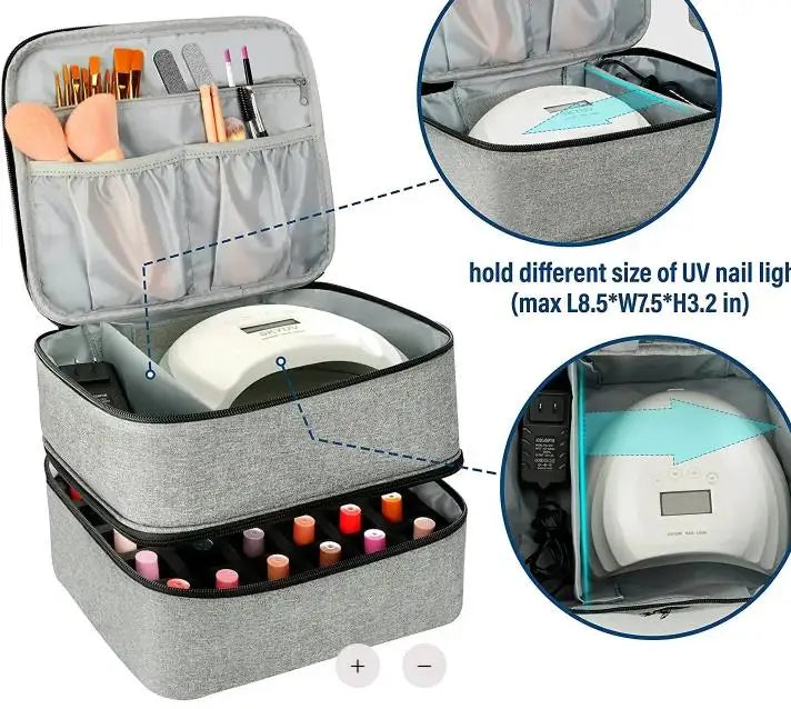 Nail Polish Storage Bag Essential Oil Portable Cosmetic Care Tool Box