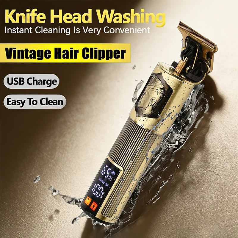 2026 T9 Electric Hair Clipper Professional Men's Barber Shaver Beard
