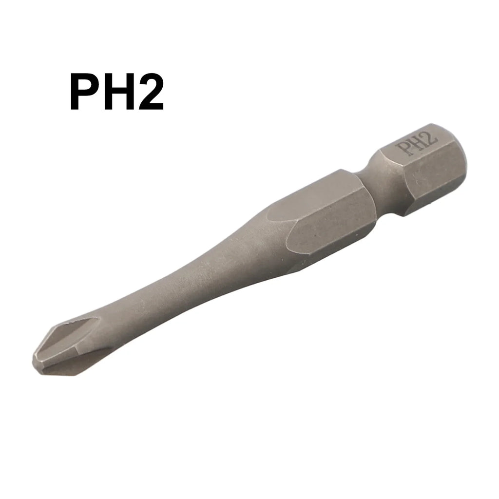 50mm Hex Screwdriver Bits Set – PH1 PH2 PH3 & Slotted SL3–SL6