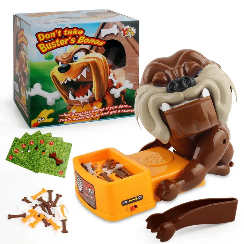 Don't Take Buster's Bones Bulldog Prank Board Game | Kids Gift