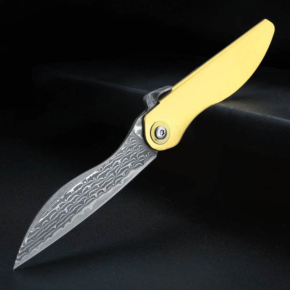 Damascus Steel Folding Pocket Knife – XUAN FENG X201 EDC