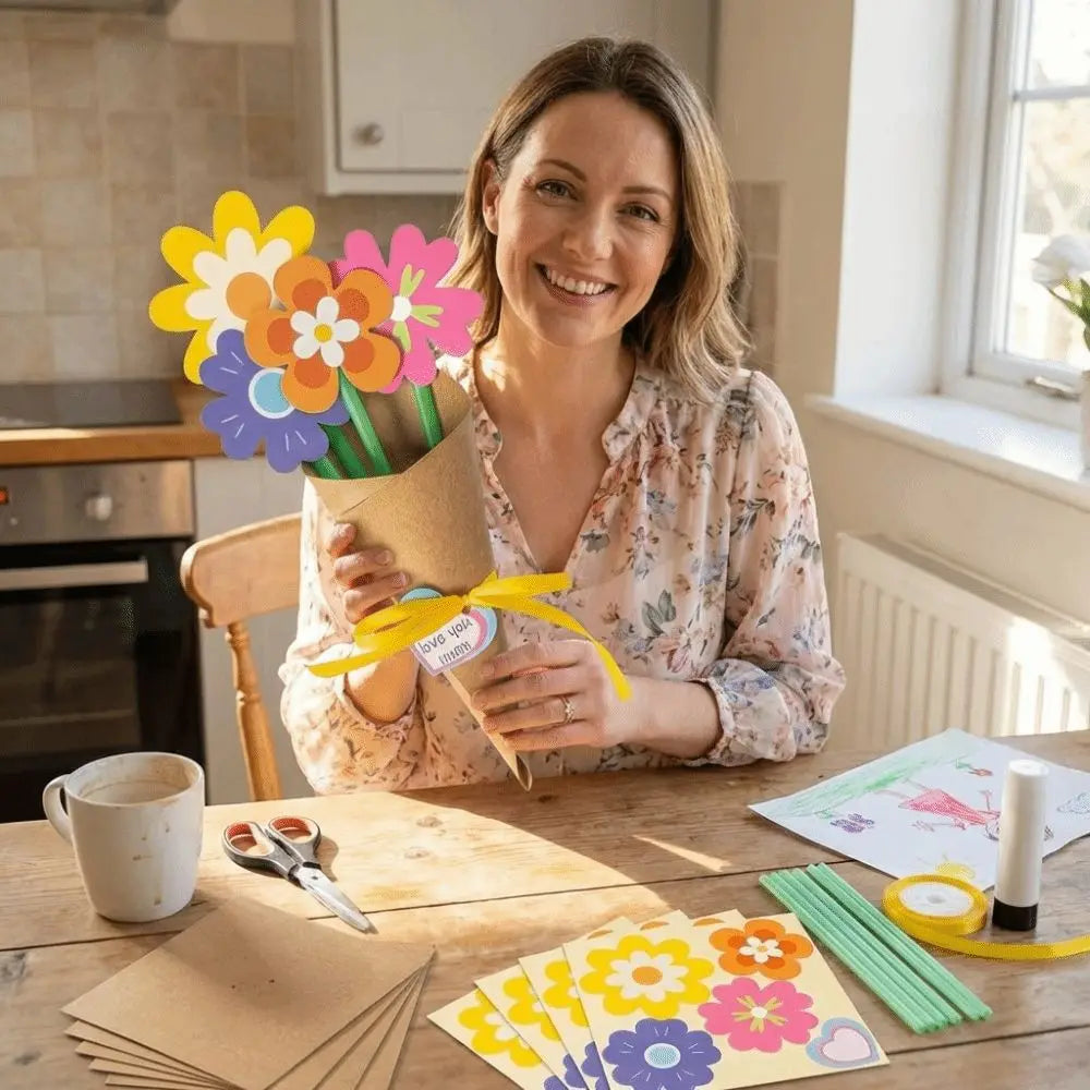 DIY Paper Flower Bouquet Craft Kit – Sunflower Making Set