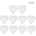 50-Pack Heart Shaped Clear Dessert Cups with Lids – 20ml