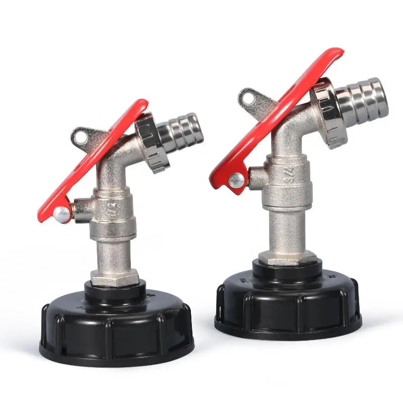 Heavy-duty IBC Tank Water Tap Valve 1 Brass Faucet Lock Safe Liquid