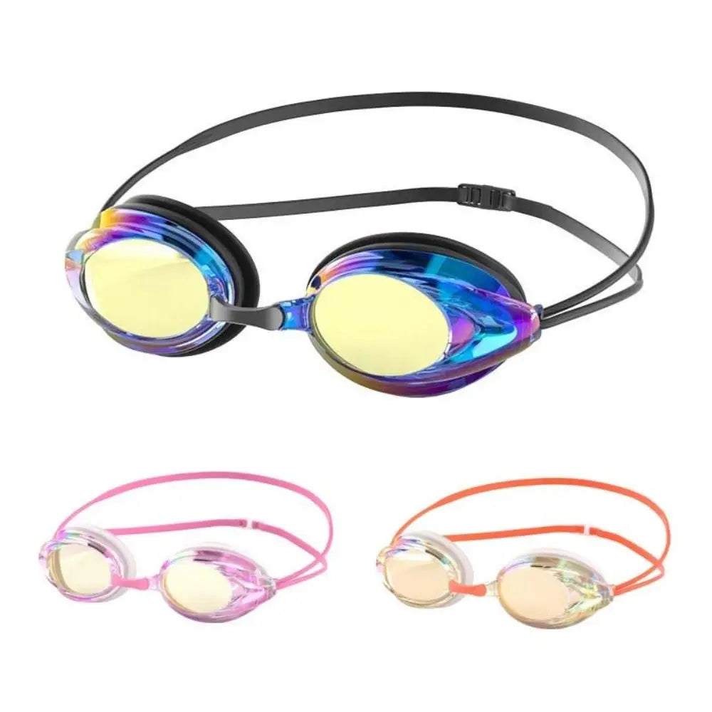 Electroplated Anti-Fog Swim Goggles | Adjustable Adult Eyewear