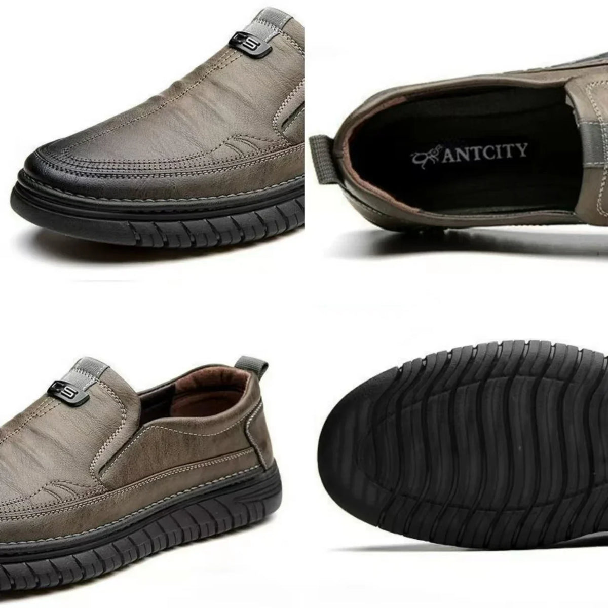 Men's Slip-On Leather Loafers – Lightweight Driving Shoes