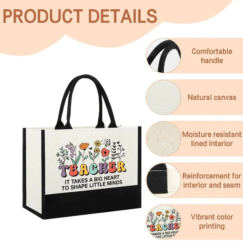 Teacher Appreciation Tote Bag – Thank You Gift for Women