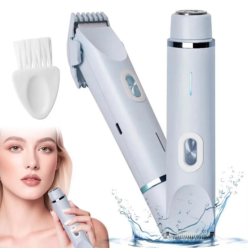Women's 2-in-1 Electric Shaver & Bikini Trimmer | IPX7 Waterproof